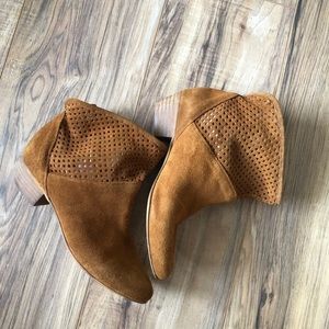 Sixtyseven leather suede ankle boots 38 7.5 Brown